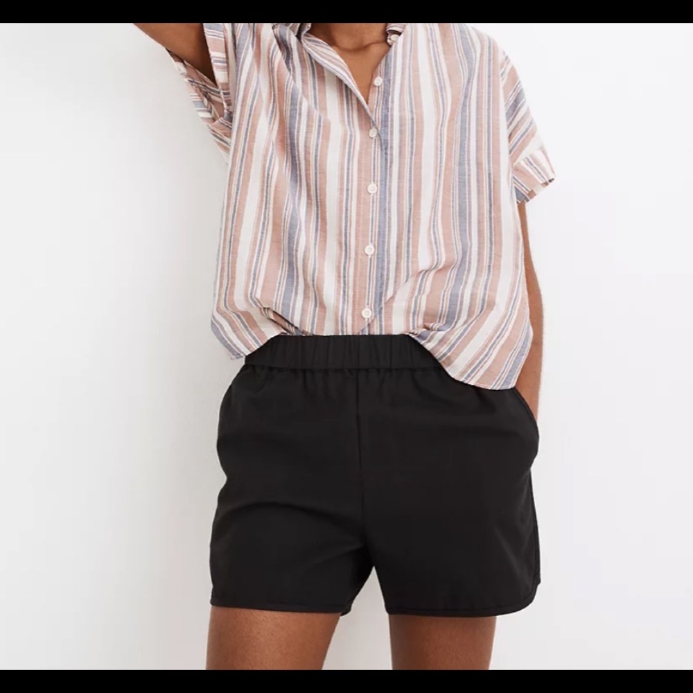 Madewell Black Pull-On Shorts